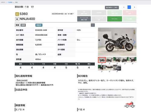 Мотоцикл KAWASAKI Ninja 400 2013, Черный фото 11
