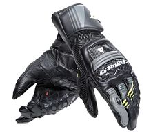 Спортивные мотоперчатки Dainese DRUID 4 LEATHER GLOVES Black/Black/Charcoal-Gray