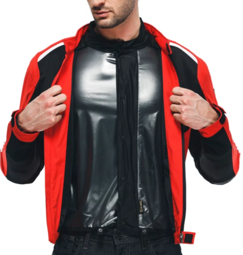 Куртка текстильная Dainese HYDRAFLUX 2 AIR D-DRY® JACKET Black/Lava-Red фото 5