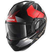 Шлем модуляр Shark EVO GT TEKLINE MAT Black/Chrome/Red
