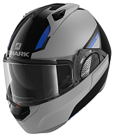 Шлем модуляр Shark EVO GT SEAN Black/Silver/Blue