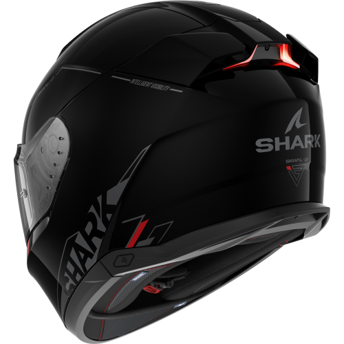 Шлем Shark SKWAL i3 BLANK SP Black/Anthracite/Red фото 2
