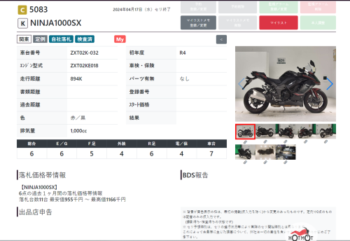 Мотоцикл KAWASAKI Z 1000SX 2022, Черный фото 14