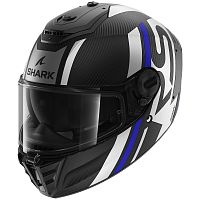 Шлем интеграл Shark SPARTAN RS CARBON SHAWN MAT Black/Blue/Silver