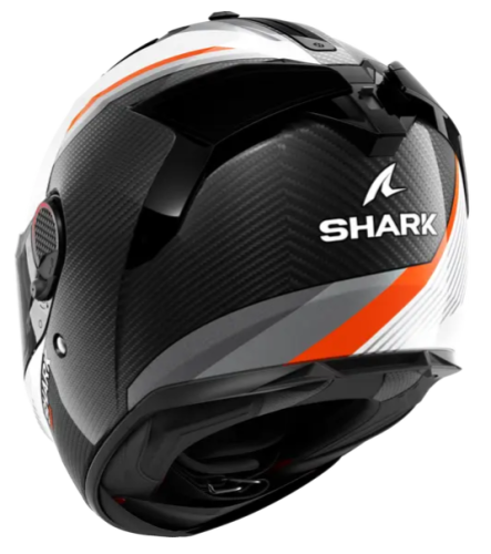 Шлем Shark SPARTAN GT PRO DOKHTA CARBON Black/White/Orange фото 2