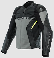 Куртка спортивная Dainese RACING 4 LEATHER JACKET Charcoal-Gray/Black