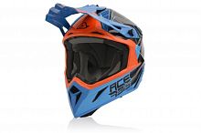  Шлем кроссовый Acerbis STEEL CARBON Orange/Blue