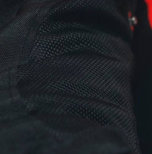 Куртка текстильная Dainese ELETTRICA AIR TEX JACKET Black/Black/Lava-Red фото 4
