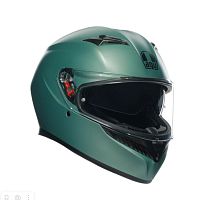 Шлем интеграл AGV K3 E2206 MPLK MONO Matt Salvia Green