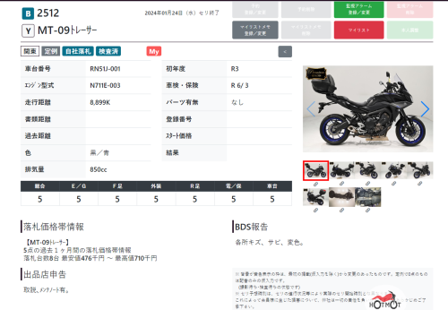 Мотоцикл YAMAHA MT-09 Tracer (FJ-09) 2021, Черный фото 11