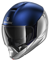 Шлем модуляр Shark EVOJET DUAL BLANK Mat Silver/Blue/Silver