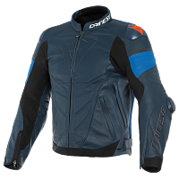 Куртка спортивная Dainese SUPER RACE Black-Iris/Light-Blue/Fluo-Red