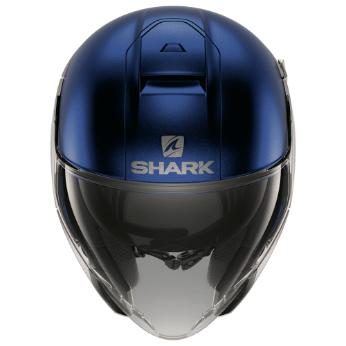 Шлем Shark CITYCRUISER DUAL BLANK MAT Silver/Blue/Silver фото 3