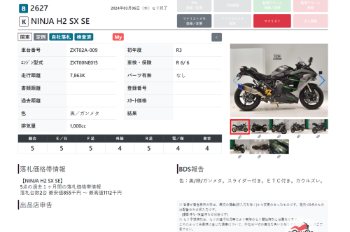 Мотоцикл KAWASAKI Ninja H2 SX 2021, СЕРЫЙ фото 14