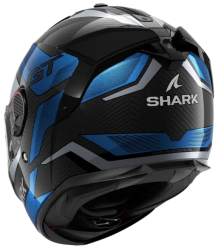 Шлем Shark SPARTAN GT PRO RITMO CARBON Black/Blue/Chrome фото 2
