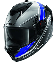 Шлем интеграл Shark SPARTAN GT PRO TORYAN MAT Anthracite/Blue/Black