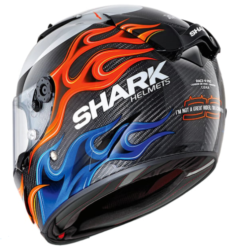 Шлем Shark RACE-R PRO LORENZO 2019 Black/Blue/Red фото 2
