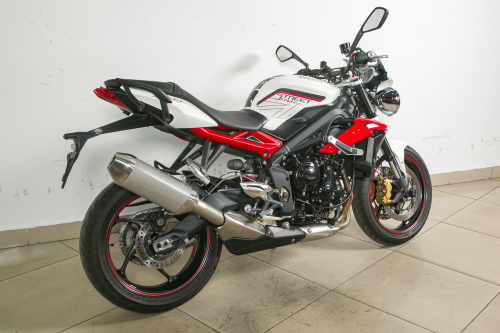 Мотоцикл TRIUMPH STREET TRIPLE R 2015, белый фото 6