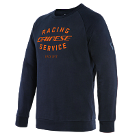 Свитшот женский Dainese PADDOCK SWEATSHIRT Black-Iris/Flame-Orange