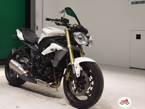 Мотоцикл TRIUMPH Street Triple 2013, белый фото 3