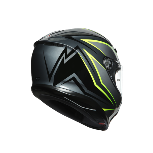 Шлем AGV K-6 MULTI Flash Grey/Black/Lime фото 5