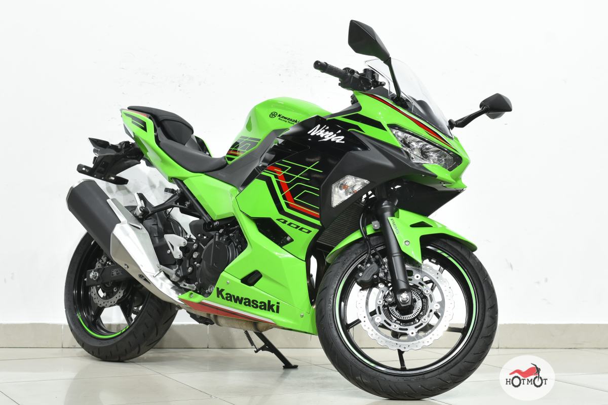 Купить Мотоцикл KAWASAKI Ninja 400 2023, Зеленый по лучшей цене с доставкой  - интернет магазин ХОТМОТ