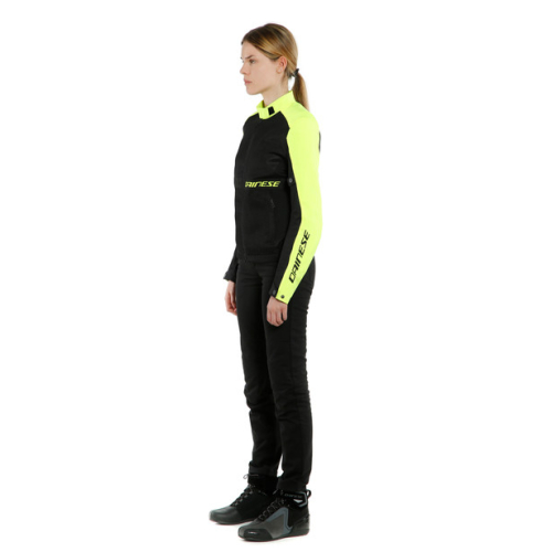 Куртка текстильная женская Dainese RIBELLE AIR LADY TEX Black/Fluo-Yellow фото 2