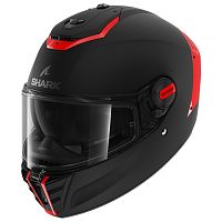 Шлем интеграл Shark SPARTAN RS BLANK MAT Black/Red/Black