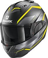 Шлем модуляр Shark EVO ES YARI Mat Antracite/Yellow/Silver