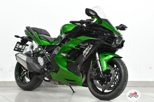 Мотоцикл KAWASAKI NINJA H2 SX 2018, зеленый, черный