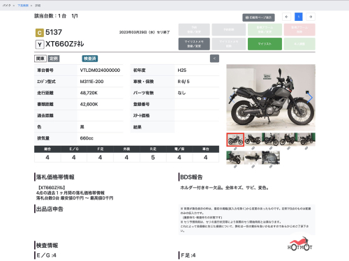 Мотоцикл YAMAHA XT660Z Tenere 2013, Черный фото 11