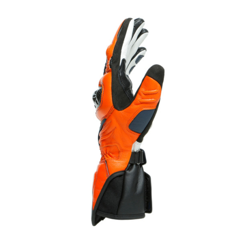 Перчатки кожаные Dainese CARBON 3 LONG Black-Iris/Flame-Orange/Fluo-Red фото 4
