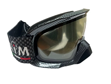 Очки снегоходные с двойной линзой AiM (PRO) 186-102 Carbon Glossy
