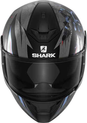 Шлем Shark D-SKWAL 2 ATRAXX MAT Black/Grey/Blue фото 4