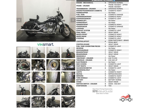 Мотоцикл HONDA VTX 1300  2005, Черный фото 11