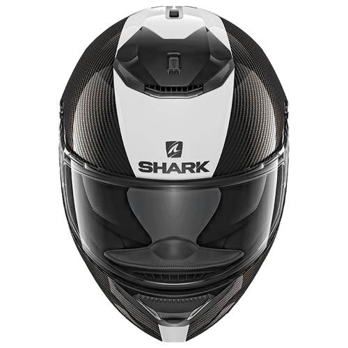 Шлем Shark SPARTAN CARBON 1.2 SKIN White/Black/Glossy Carbon фото 4