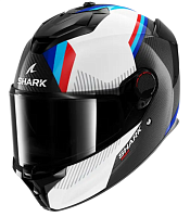 Шлем Shark SPARTAN GT PRO DOKHTA CARBON Black/White/Blue