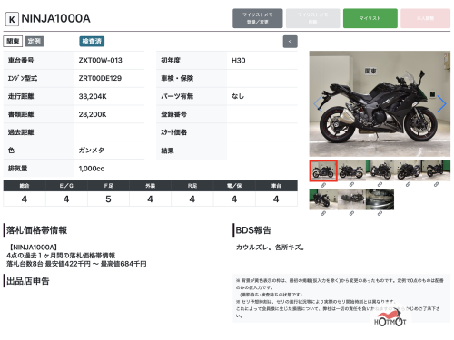 Мотоцикл KAWASAKI Z 1000SX 2018, Черный фото 11