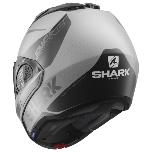 Шлем Shark EVO GT ENCKE MAT Silver/Anthracite/Black фото 2