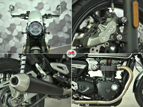 Мотоцикл TRIUMPH Speed Twin 2019, серый фото 10