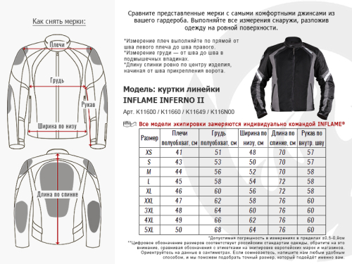 Куртка текстильная Inflame INFERNO II DARK Черный фото 17