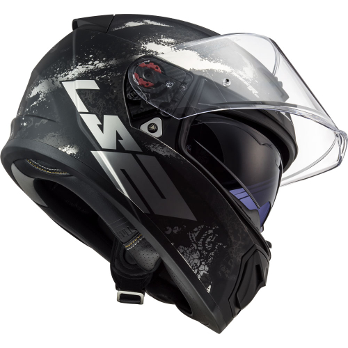 Шлем LS2 FF390 Breaker Deft (черно-серый матовый) фото 2