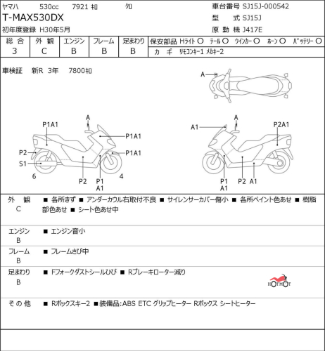 Скутер YAMAHA TMAX 2018, Черный фото 6