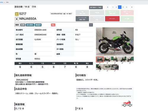 Мотоцикл KAWASAKI ER-6f (Ninja 650R) 2022, Зеленый фото 13