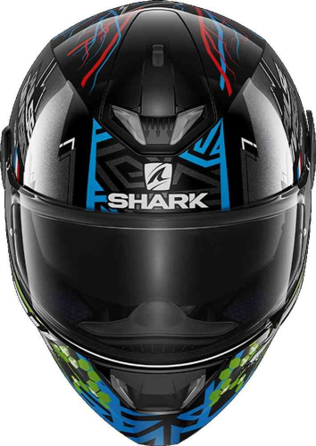 Шлем Shark SKWAL 2.2 NOXXYS Black/Blue/Green фото 2