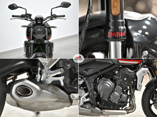 Мотоцикл TRIUMPH Trident 660 2023, Черный фото 10