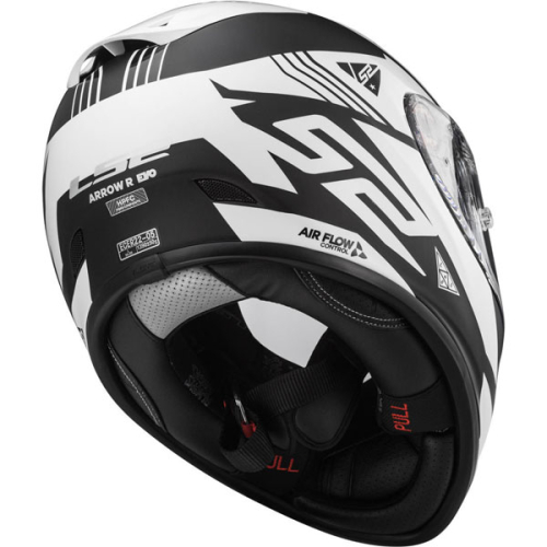 Шлем LS2 FF323 Arrow R Evo Neon Черно-Белый фото 3
