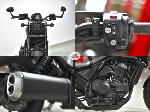 Мотоцикл HONDA REBEL 1100DCT 2022, Черный фото 10