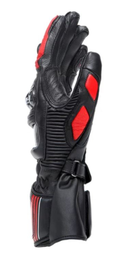 Перчатки кожаные Dainese DRUID 4 LEATHER GLOVES Black/Lava-Red/White фото 3