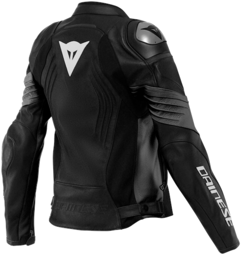 Куртка кожаная женская Dainese RACING 4 LADY LEATHER JACKET PERF. Black/Black фото 2